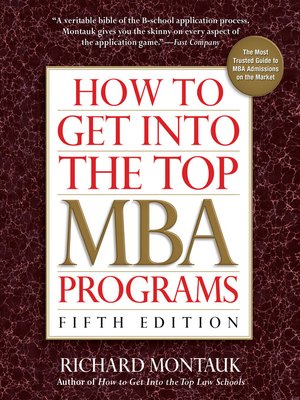 cover image of How To Get Into the Top MBA Programs